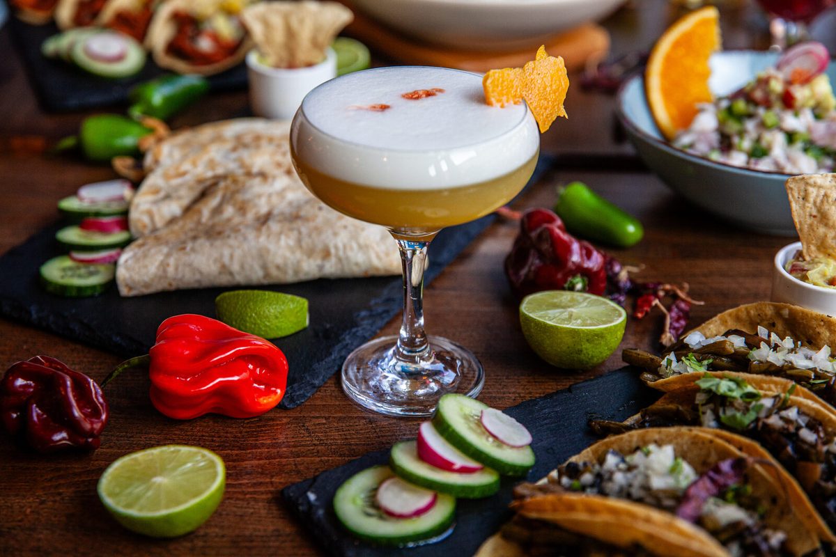 Mezcal cocktail
